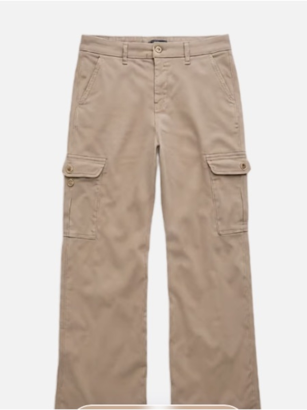 AE Dreamy Drape Cargo Trousers in Khaki